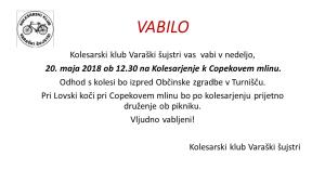 Vabilo Varaški šujstri